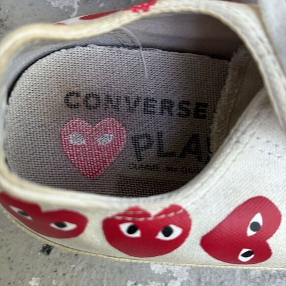 Converse Comme des Garçons multi heart low tops - Picture 7 of 8